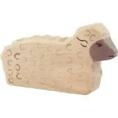 Holztiger - 80074 - FIGUUR - SCHAAP, UITGESTREKT