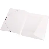Eichner elastomap, A4, 3 flappen, 10 stuks, transparant