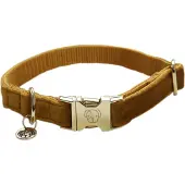 Kentucky Dogwear Hondenhalsband Velvet - Mosterd XXS - 18-26cm