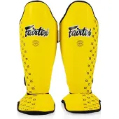 Fairtex SP5 Competition Scheenbeschermers – Maat S – Geel – Kickboksen, Muay Thai & MMA