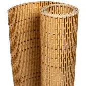 vidaXL Balkonscherm 300x80 cm poly rattan lichtbruin