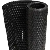 vidaXL Balkonscherm 300x100 cm poly rattan zwart