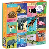 Sonstige Verlage 500 Piece Family Puzzle: Painted Safari