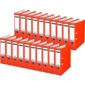 Leitz Map 1010, DIN A4, rugbreedte 80 mm, 20 stuks, licht rood