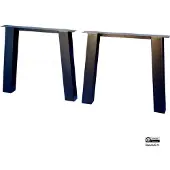 MD Interior Black set van 2 N-poten voor eettafel 80x10x70cm