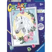 Ravensburger CreArt Unicorn Portrait - Schilderen op nummer voor kinderen