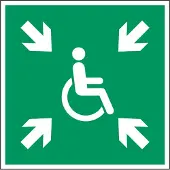 Allesveilig.nl Invalide verzamelplaats pictogram