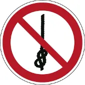 Allesveilig.nl Verboden om knopen te maken pictogram