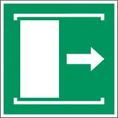 Allesveilig.nl Deur naar rechts schuiven om te openen pictogram