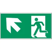 Allesveilig.nl Nooduitgang naar links boven pictogram