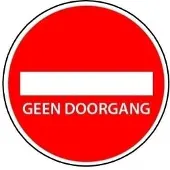 Allesveilig.nl Vloersticker geen doorgang