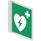 Allesveilig.nl AED haaks bord