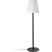 Hoberg XXL-vloerlamp voor binnen en buiten | Lamp van 1,87 m hoog met 3 instelbare lichtsterktes | Sfeervolle vloerlamp in een tijdloos-modern design | IP-44 waterbestendig [zwart, wit]