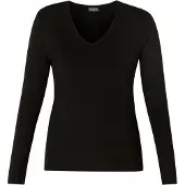 Base Level basic longsleeve Yare zwart female | Maat: 48