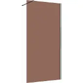 Guido Gusto Inloopdouche 100x200 8mm Nano glas chroom serie Silvio bronsglas