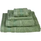 Pip studio Badlaken Jasmin Jacquard Green (70 x 140 cm)