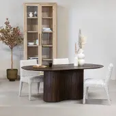 Giga Meubel Eettafel Ava Ovaal Walnoot 240cm