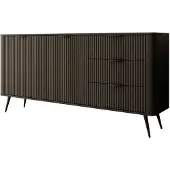 Meubella Dressoir Lima - Zwart - 163 cm