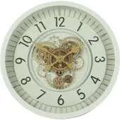 Countryfield Wandklok Celestial metaal Ø46CM wit
