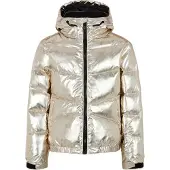 Protest ski-jas Nelli Jr goud metallic Skijack Meisjes Polyester Capuchon - maat 104
