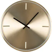 Nest of Nora Wandklok geruisloos 30 cm - Aluminium - Goud