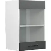 Vicco R-Line Glazen keukenkast – 40 cm Antraciet landhuis