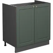 Vicco Wastafelkast Fame-Line Groen-Goud Landhuis 80 cm zonder werkblad, Model 37990