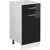 Vicco R-Line Keukenonderkast – 40 cm zonder werkblad Zwart hoogglans