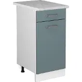 Vicco Keukenonderkast R-Line Blauw-grijs 40 cm , WB Marmer, Model 41036