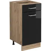 Vicco R-Line Keukenonderkast – 40 cm zonder werkblad Zwart hoogglans