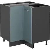 Vicco R-Line Hoekkast – 75.6 cm zonder werkblad Blauw-grijs