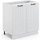 Vicco Fame-Line Wastafelkast – 80 cm met legplank, zonder werkblad Wit Landhuis