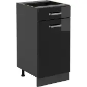 Vicco R-Line Keukenonderkast – 40 cm zonder werkblad Zwart hoogglans