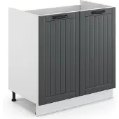 Vicco Fame-Line Wastafelkast – 80 cm zonder werkblad Antraciet landhuis