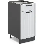 Vicco Keukenonderkast Fame-Line Wit Landhuis 40 cm zonder werkblad, Model 36049