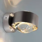 TOP LIGHT Wandlamp PUK, dimbaar, chroom / zilver, Woon-/ Eetkamer, metaal, Modern, wandlamp