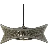 Mantra-Iluminacion Polinesia buiten hanglamp Ø 60 cm Polinesia, dimbaar, crème / amber, Aluminium, Modern