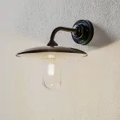 MORETTI Wandlamp buiten Golfo, dimbaar, brons / oud-messing, Messing, Landelijk