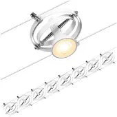Paulmann Cardan kabelsysteem 8-lamps, mat wit