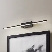 MCJ Wandlamp Miroir, zwart, Badkamer, Aluminium, Modern, Wandlamp