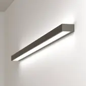 MCJ LED-wandlamp Mera, zwart, Hal, metaal, Modern, LED wandlamp