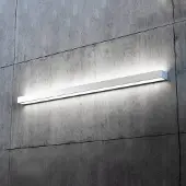 MCJ LED-wandlamp Mera, alu / grijs / zink, Hal, metaal, Modern, LED wandlamp
