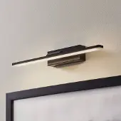 MCJ Wandlamp Miroir, zwart, Badkamer, Aluminium, Modern, Wandlamp