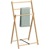 Zeller Handdoekhouders + handdoekhaken, Handdoekenrek, bamboe