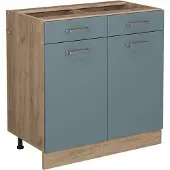 Vicco R-Line Keukenonderkast – 80 cm zonder werkblad Blauw-grijs