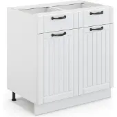 Vicco Fame-Line Keukenonderkast – 80 cm zonder werkblad Wit Landhuis