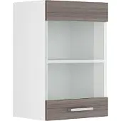 Vicco R-Line Glazen keukenkast – 40 cm Edel grijs
