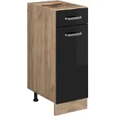 Vicco R-Line Keukenonderkast – 30 cm zonder werkblad Zwart hoogglans
