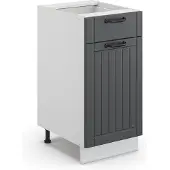 Vicco Fame-Line Keukenonderkast – 40 cm zonder werkblad Antraciet landhuis