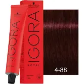 Schwarzkopf Permanent kleur - - Igora Royal 4-88 - Intense roodbruin - 60ml - Crème